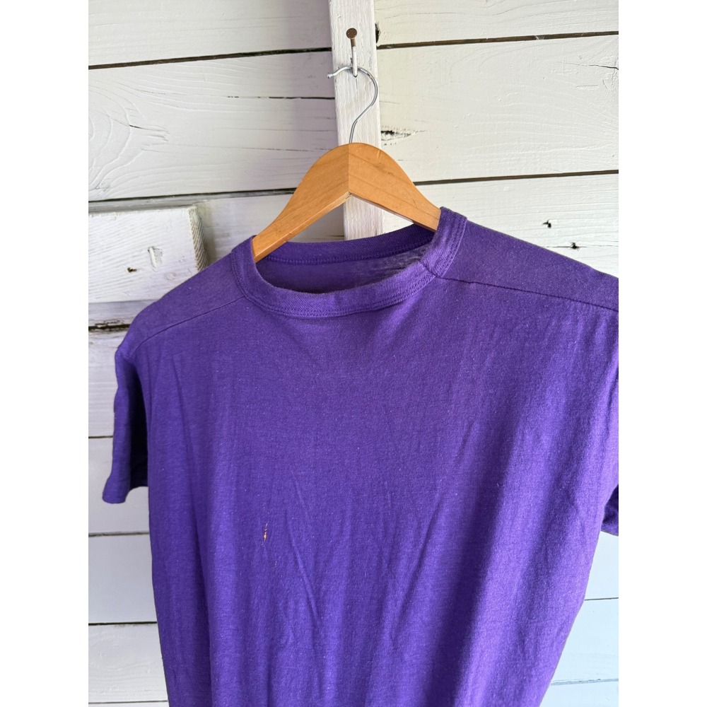 Vintage Champion T Shirt Mens Large Purple Jackson's 6th Man FUAGNEM Graphic L - Picture 5 of 5